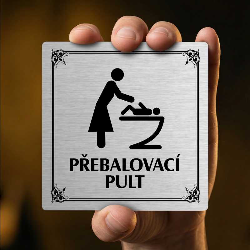 Přebalovací pult, 80x80mm, zlatá, Arizona